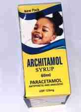 Architamol Paracetamol Syrup 125mg-60ml